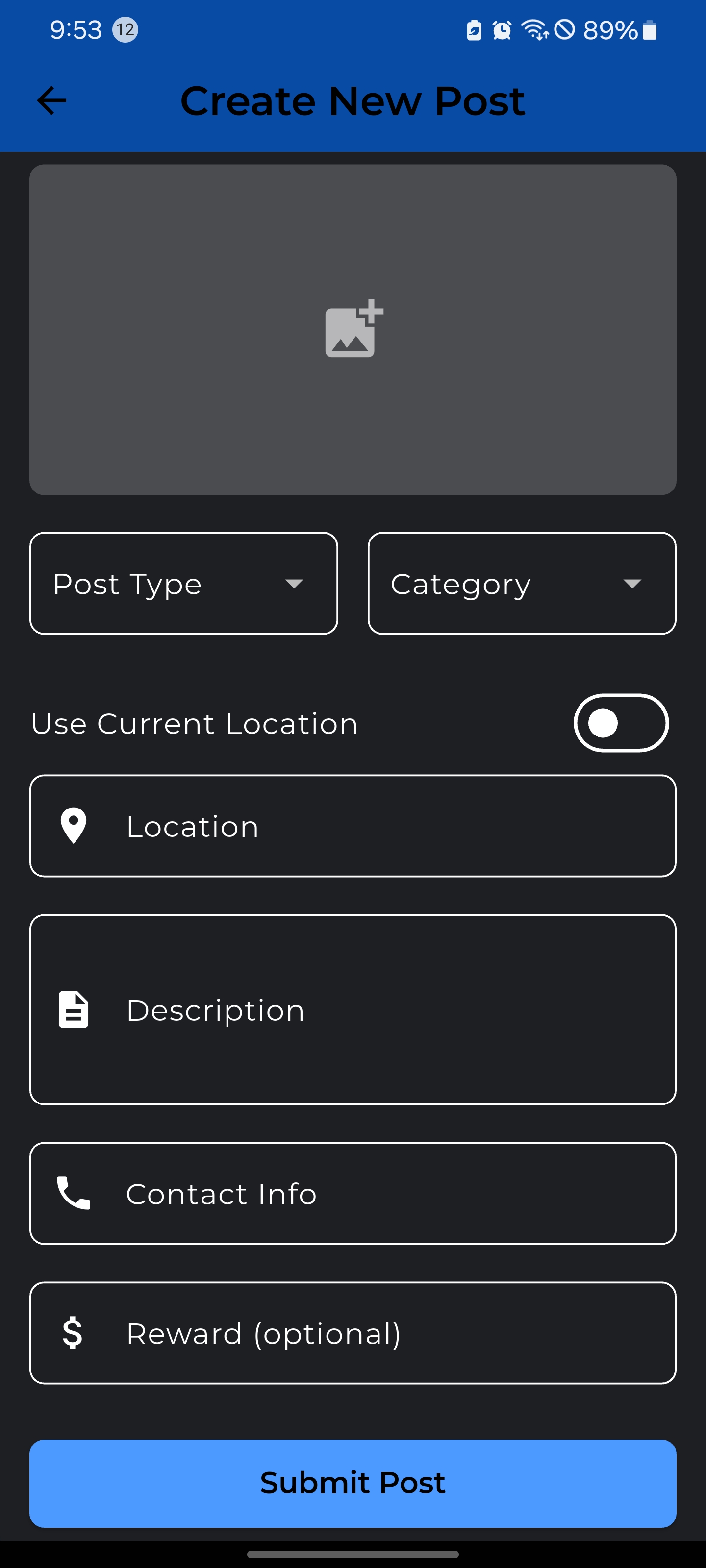 Londa real-time alerts notification screen